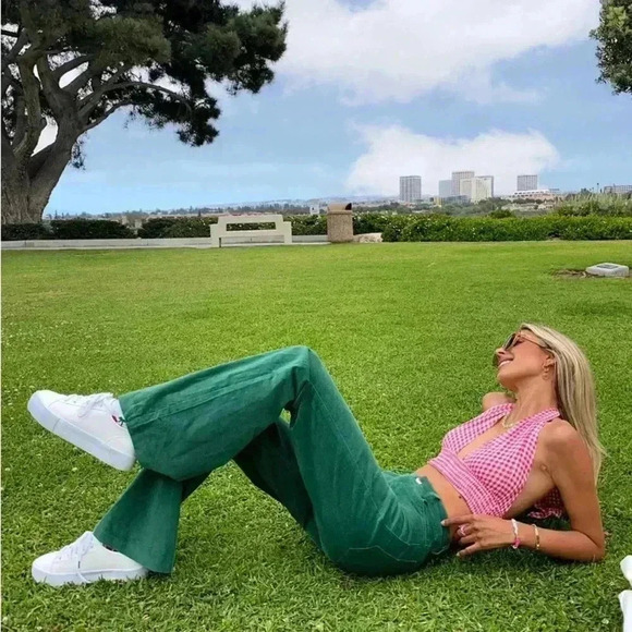 PRINCESS POLLY Nadia Green Pants - Picture 3 of 10